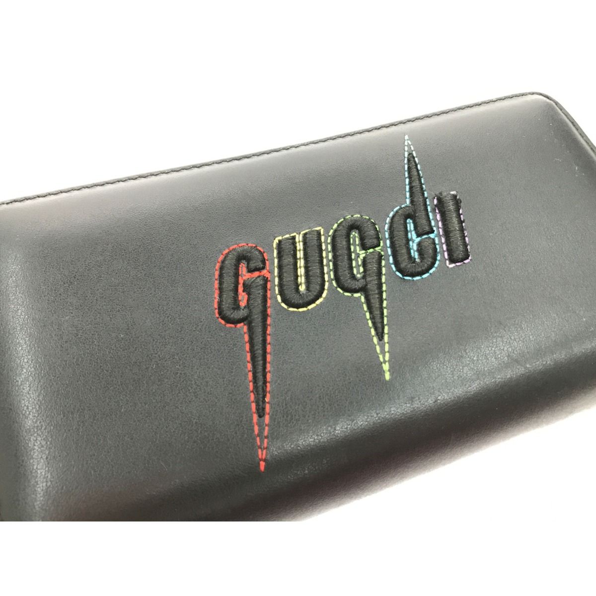 Gucci Blade Logo Long Wallet Black — view 6