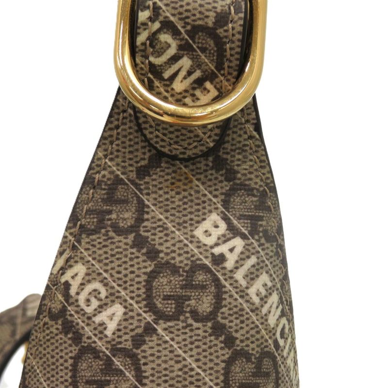 Gucci Balenciaga Jackie Polyester Cotton Beige 0294 Handbag — view 9