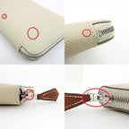 Hermes Azap Long Silk-in Epson Cles Silver Hardware Ivory-lea — view 9