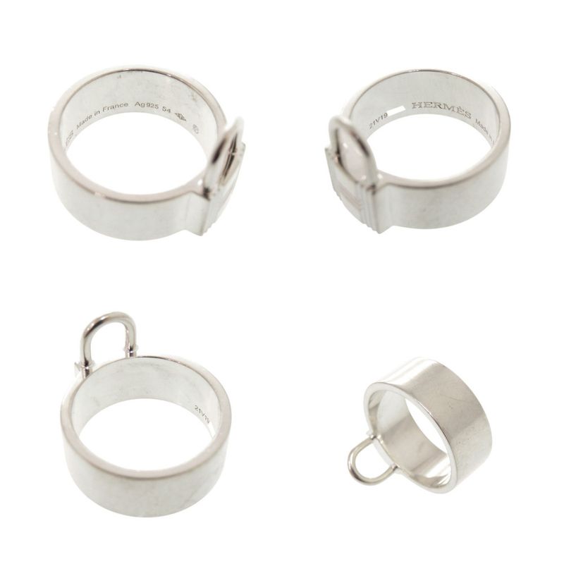 Hermes Alpha Kelly Silver 925 54 Ring 0950 — view 7