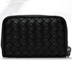 Bottega Veneta Coin Case Black Intrecciato Purse — view 3