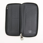 Louis Vuitton Zippy Wallet Vertical Taiga Black Ca1103 Long — view 6