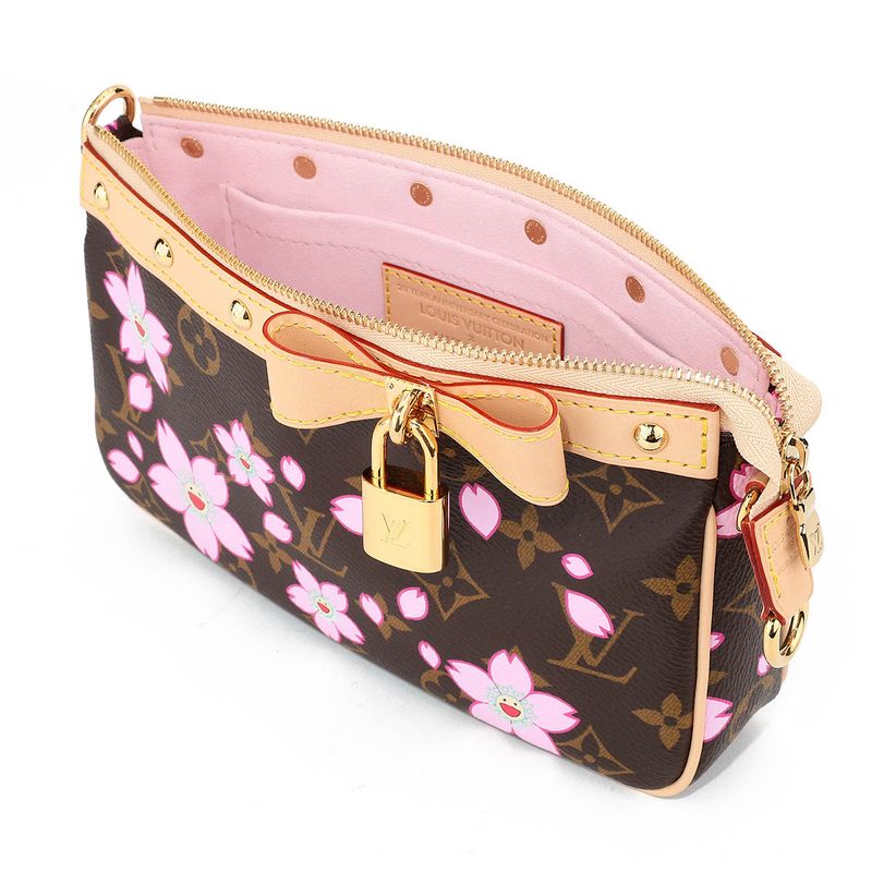 Louis Vuitton Shoulder Bag Pochette Accessoire Sakura Brown — view 4
