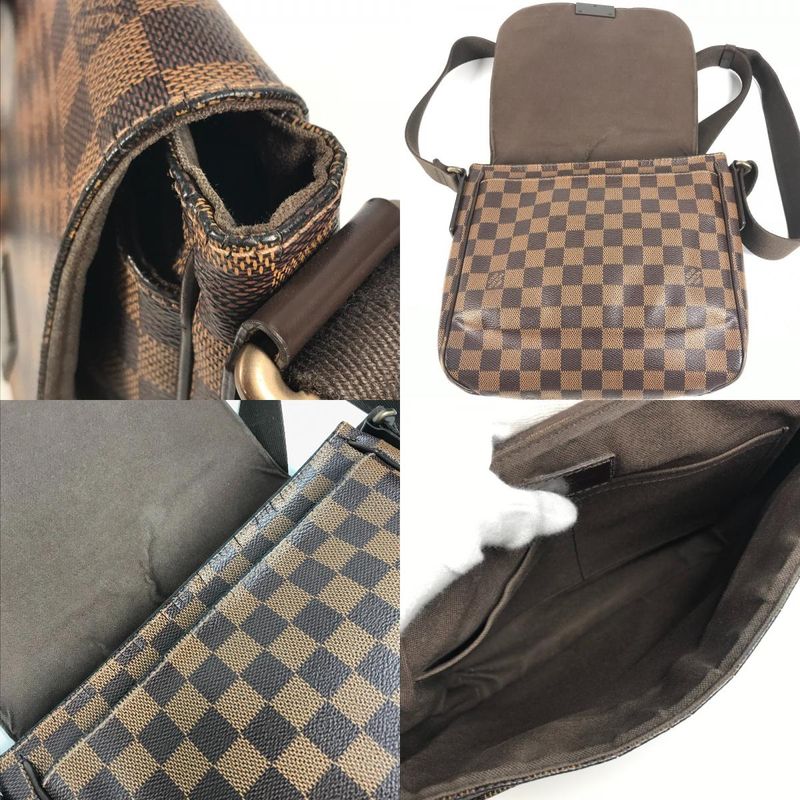 Louis Vuitton Shoulder Bag District PM Damier Canvas Ebene Brown — view 8