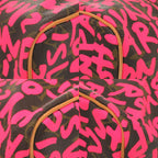 Louis Vuitton Speedy 30 Monogram Graffiti Fuchsia Handbag 1532 — view 4