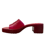 Gucci Rubber Logo Sandals Red — view 5