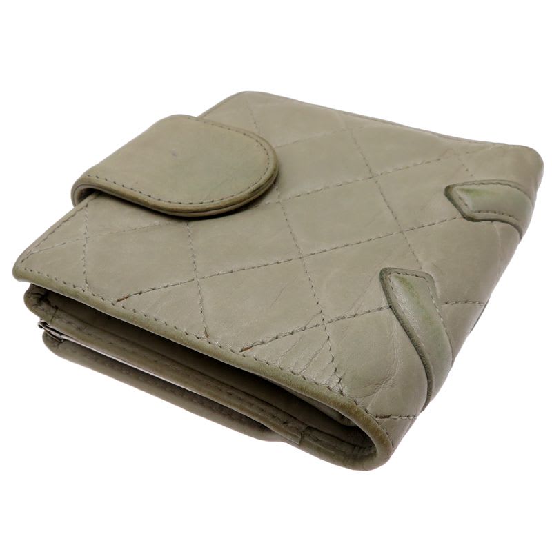 Chanel Bifold Twist Gray Wallet — view 4