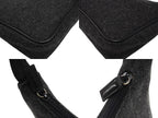 Prada Sports Bag Wool Nylon Charcoal Black Silver — view 7