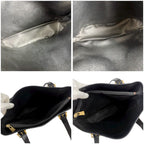 Celine Bucket Shape Tote Bag Black Macadam Pattern Leather — view 7