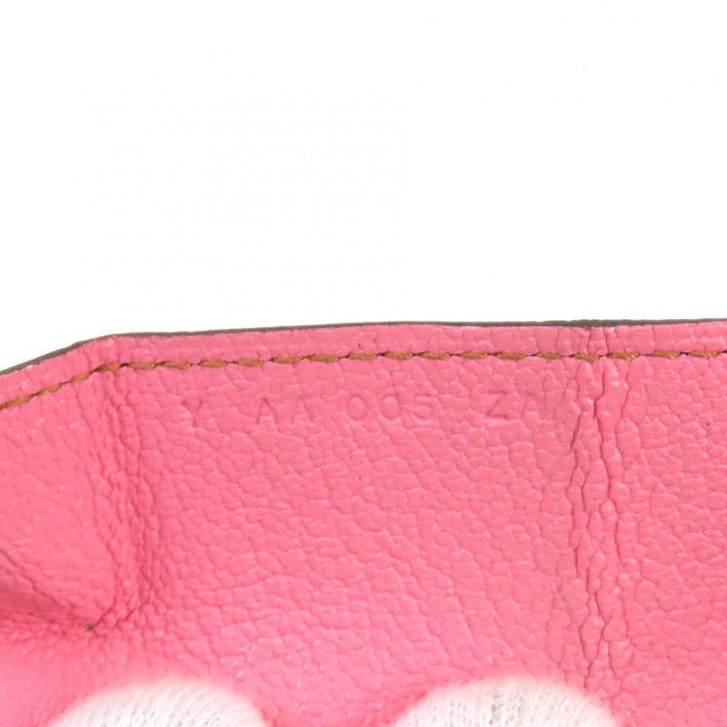 Hermes le Van Cattle Verso Bicolor Chevre Mizor Coin Case Brown Pink — view 9