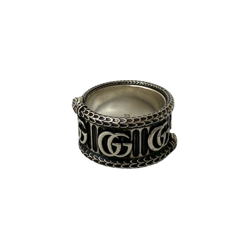 Gucci Double G Snake Ring Silver 925 No 22 Accessory 52301 — view 7