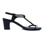 Chanel Strap Sandals Black 37 1 2 C Coco Mark — view 2