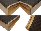 Celine 2-Way Shoulder Bag M 13 Macadam Pattern Leather Brown Gold — view 6