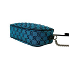 Gucci GG Marmont Canvas Leather Chain Shoulder Bag Pochette — view 9