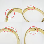 Louis Vuitton Rigid Bracelet Nanogram Strass Gold S Bangle — view 8
