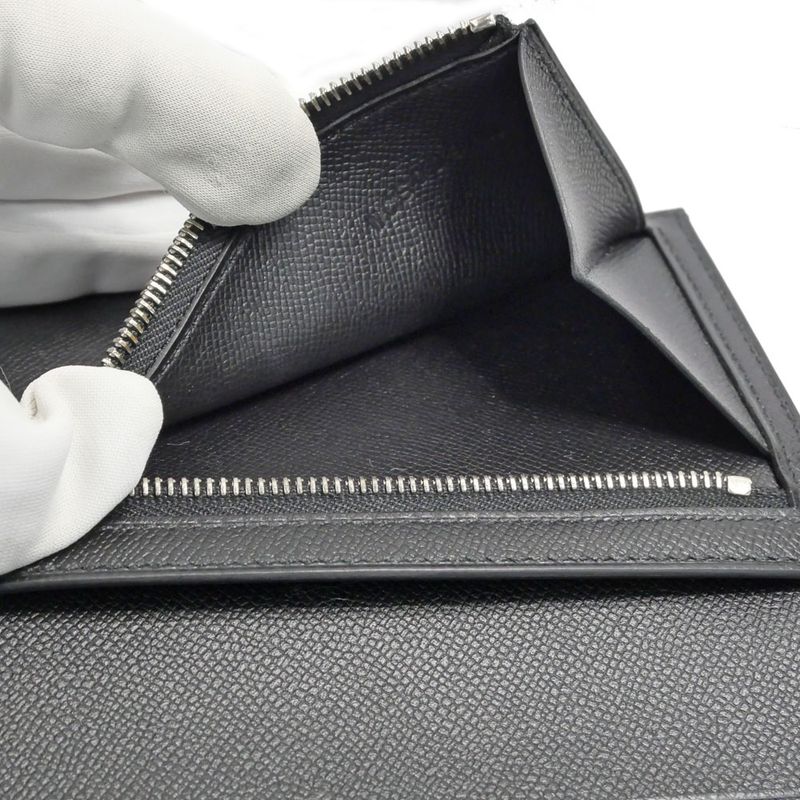 Hermes Bearn Compact Bifold Wallet Monochrome So Black Vo Madame — view 8