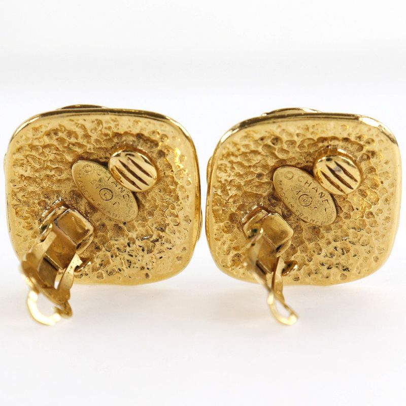 Chanel Coco Mark Vintage Gold Plated 94 P 24.0 g Earrings — view 5