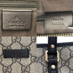 Gucci 2-Way Tote GG Supreme Leather Dark Brown — view 7