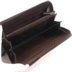Gucci Bamboo Jumbo GG Canvas Leather Round Zipper Long Wallet — view 5