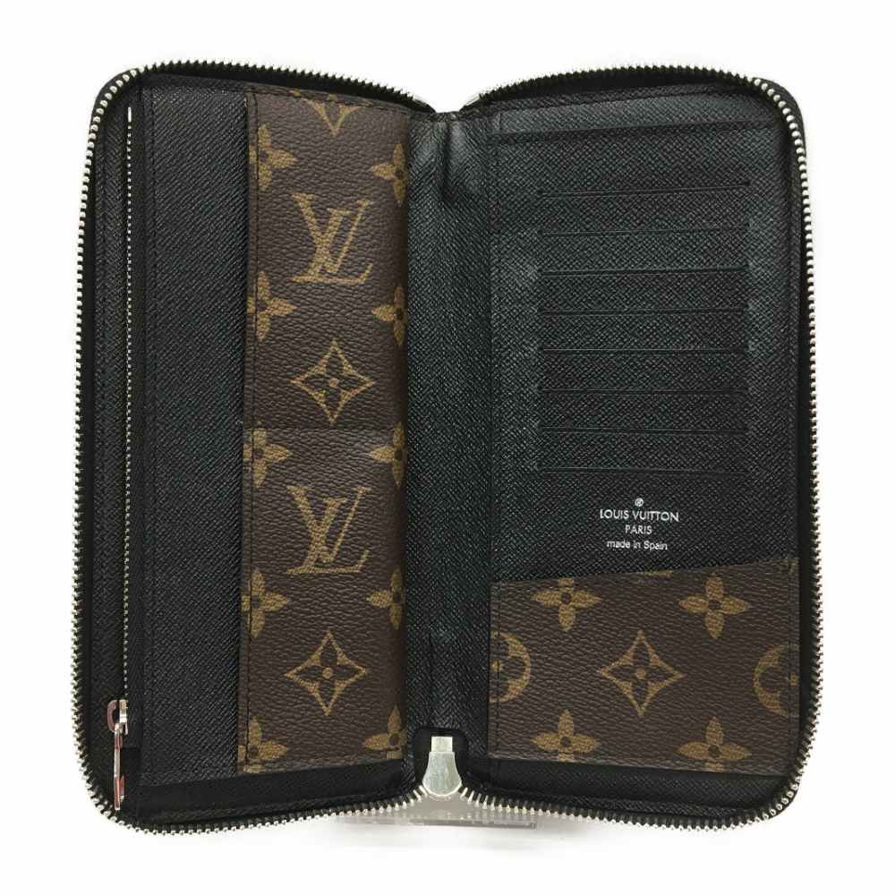 Louis Vuitton Round Zipper Monogram Macassar Vertical — view 5