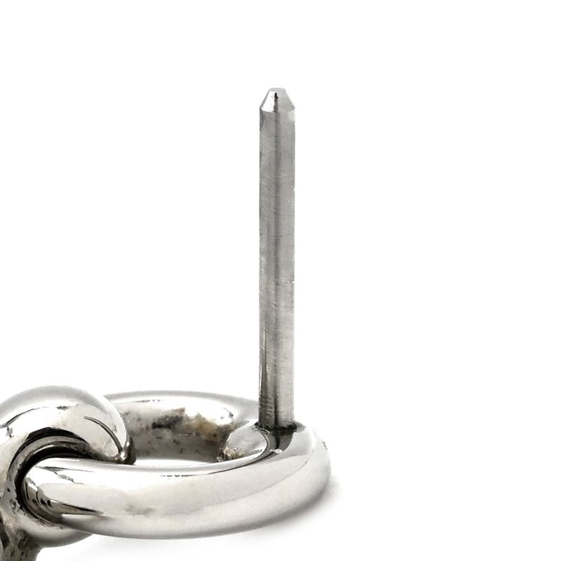 Hermes Earrings Loop Grand Vorsluyft Metal Glaze Etoupe — view 6