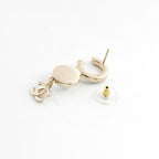 Chanel Earrings Gold Black Coco Mark Logo Pearl — view 5