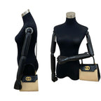 Celine Circle Logo Hardware Calf Leather 2-Way Handbag