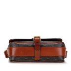 Saint Laurent YSL Monogram Brown Leather — view 3