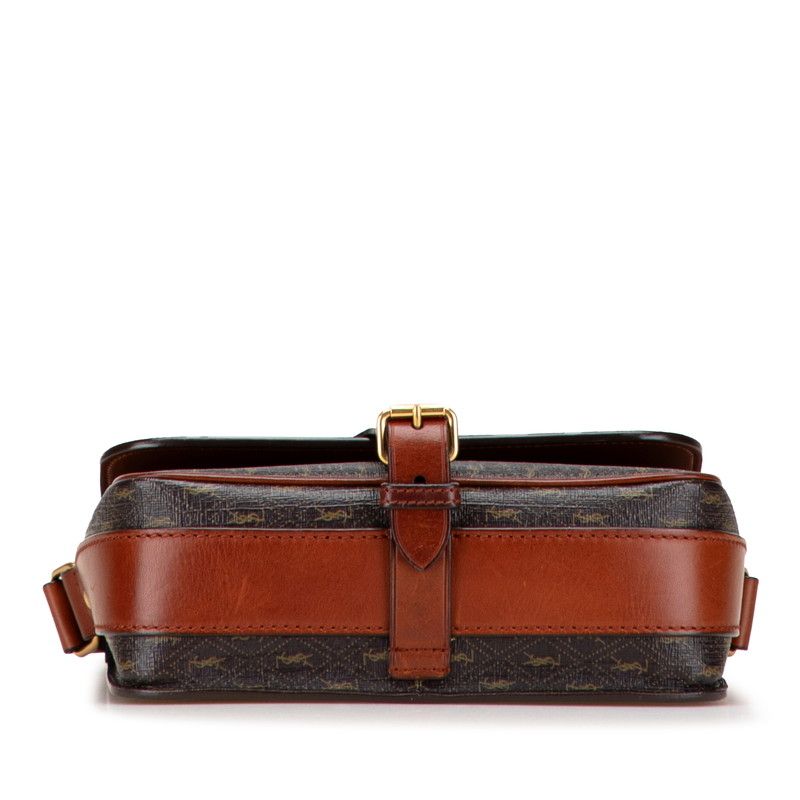 Saint Laurent YSL Monogram Brown Leather — view 3