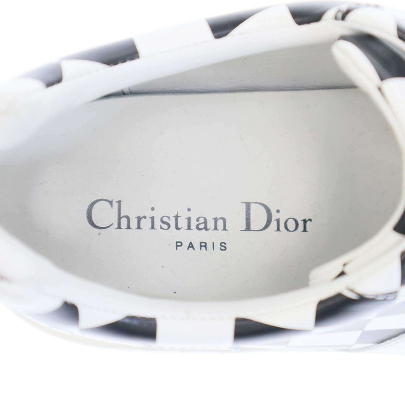 Christian Dior D-Bee Checker Sneakers Ls0218 Black and White 41 — view 5