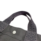 Hermes Canvas Handbag Her Line MM Tote Bag Gray — view 9
