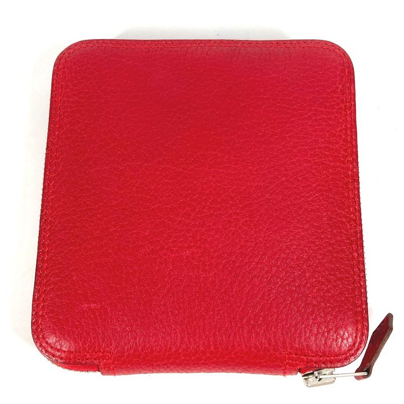 Hermes Shoulder Bag Silky Pop Leather Red — view 3