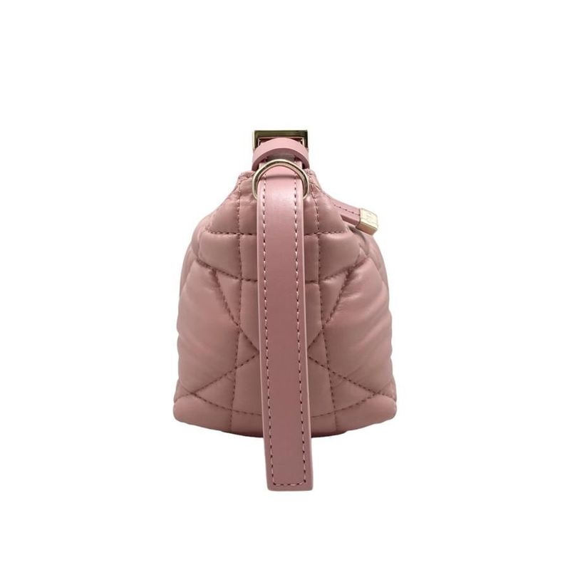 Christian Dior Handbag Nomad Pouch Small S5553 Omig Pink Gold Hardware — view 4