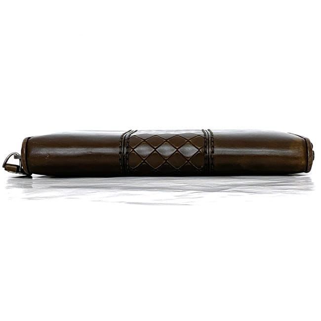 Bottega Veneta Round Zipper Long Wallet Brown — view 3