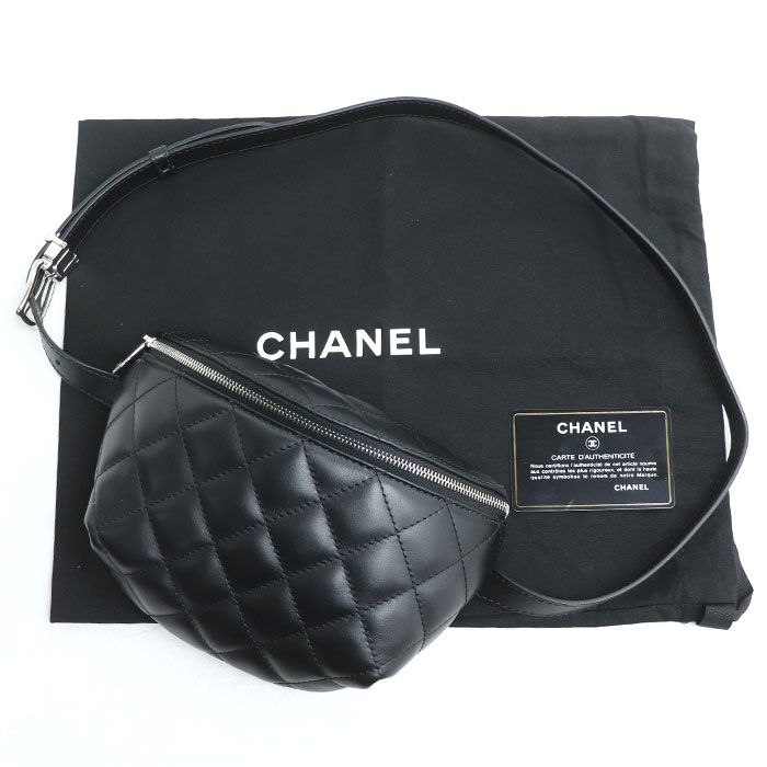 Chanel Uniform Waist Bag Black Body — view 6