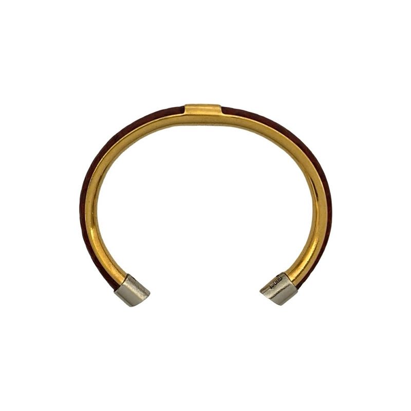 Gucci GG Logo Leather Bangle Bracelet Accessories Small — view 8