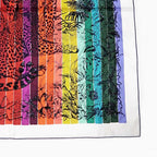 Hermes Carre 90 Scarf Jungle Love Rainbow 100% Silk Multicolor Bead — view 5
