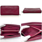 Loewe Round Zipper Long Wallet Pink Amazona Leather — view 3