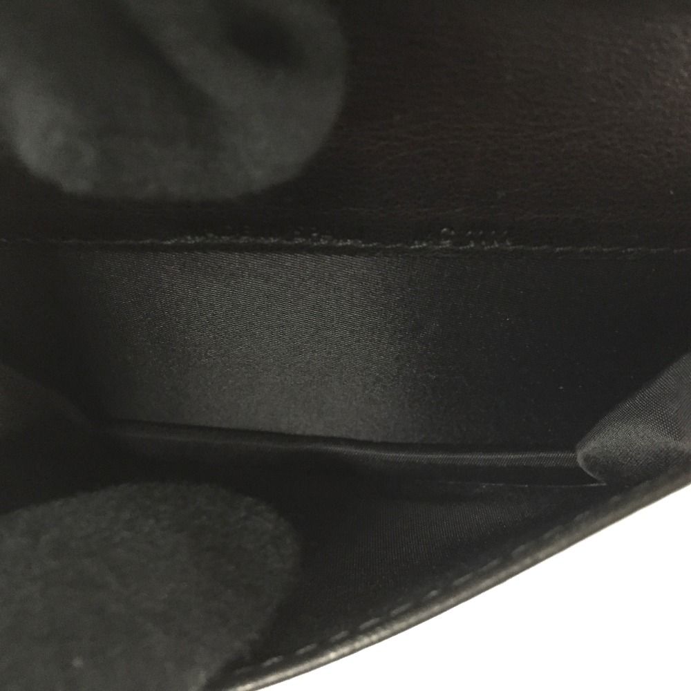 Christian Dior Enamel Cannage Card Case Black — view 6
