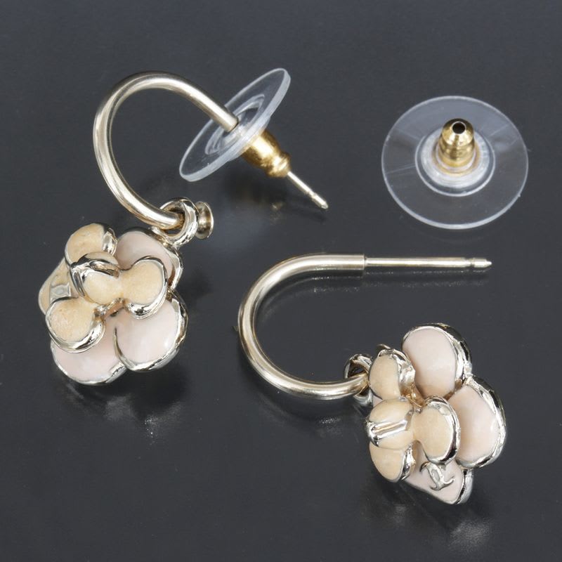 Chanel CC Mark Camellia Earrings 08 P 2008 E1542 — view 3