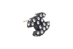 Chanel CC Logo Earrings 02 Rhinestone Black — view 6