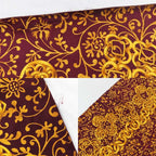 Chanel Large Shawl Chain Pattern Coco Mark Wool Silk Gold Bold 135 cm — view 9