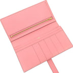 Hermes Long Wallet Bearn Souffle Vaux Epson Rose Confetti Gold Hardware Bifold — view 8