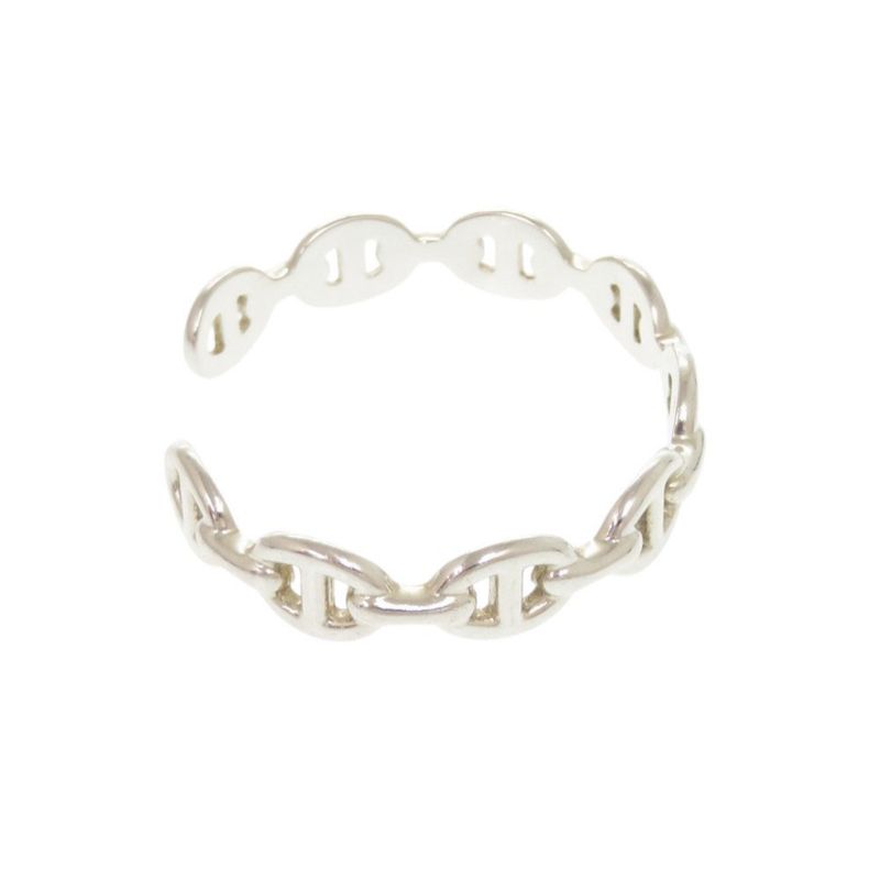 Hermes Chaine D'ancre Anchene SH Silver 925 Bangle Bracelet 1040 — view 4