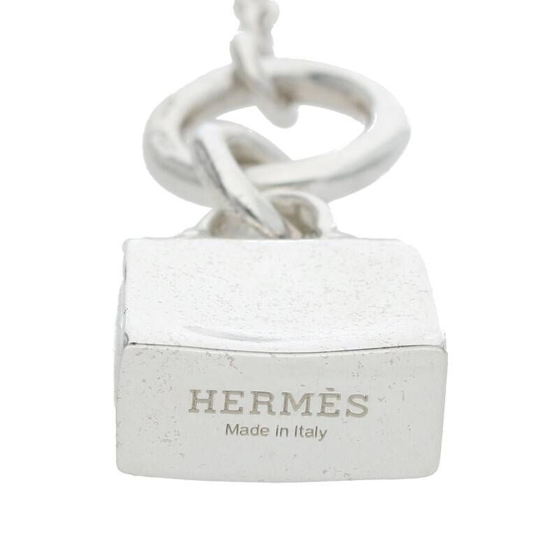 Hermes Amulet Kelly Silver Necklace 43 cm — view 3