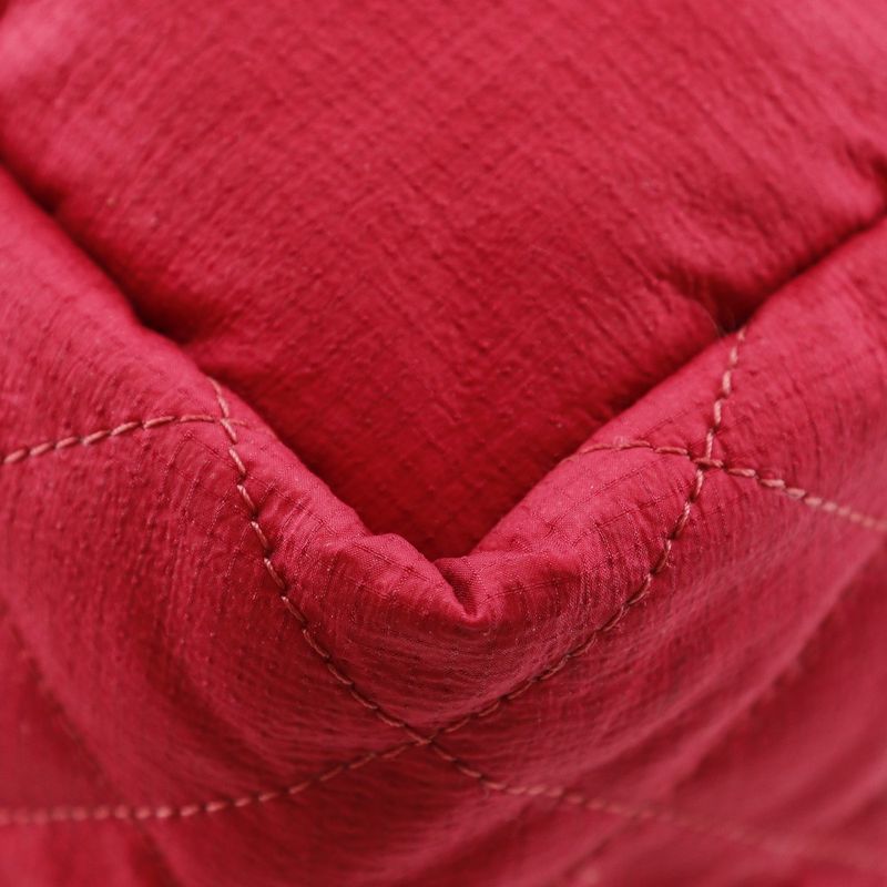 Chanel Quilted Nylon Red Backpack Daypack — view 4