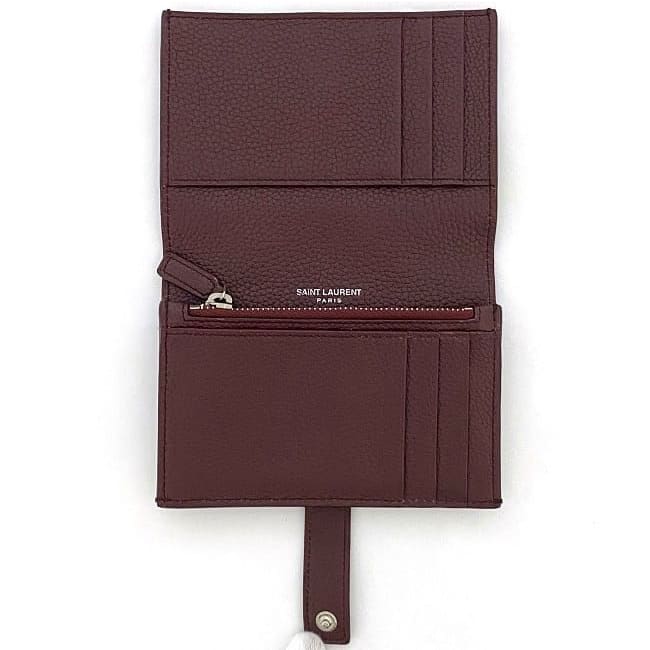 Saint Laurent Bifold Wallet Bordeaux — view 5
