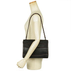 Chanel Chain Shoulder Bag Lambskin Black 7 Figures 6 Units — view 7