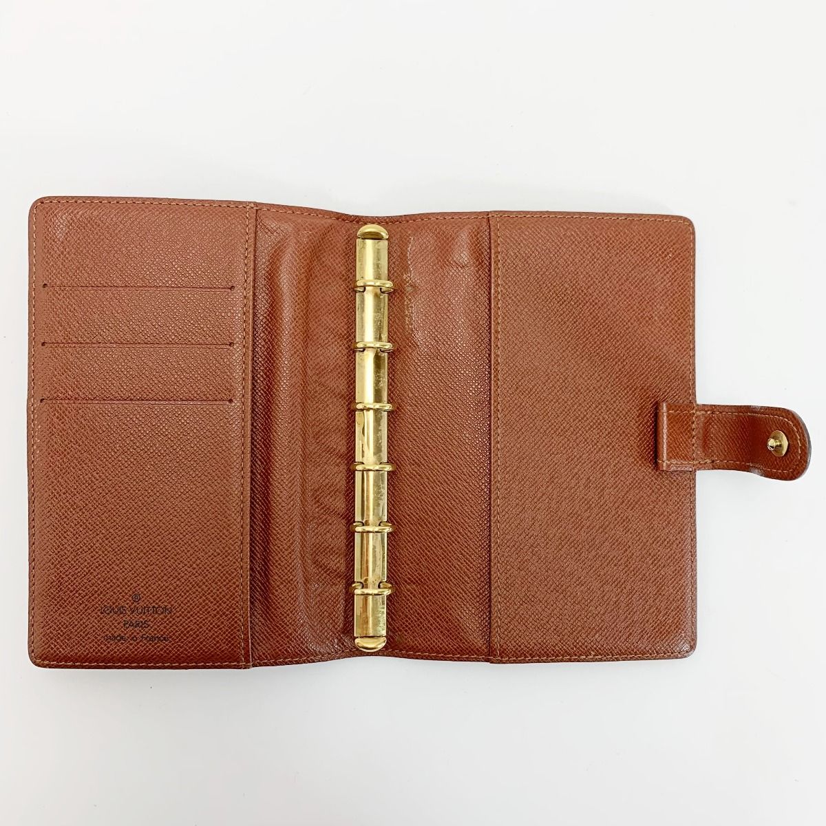 Louis Vuitton Monogram Agenda PM Notebook Cover Gold Hardware — view 6