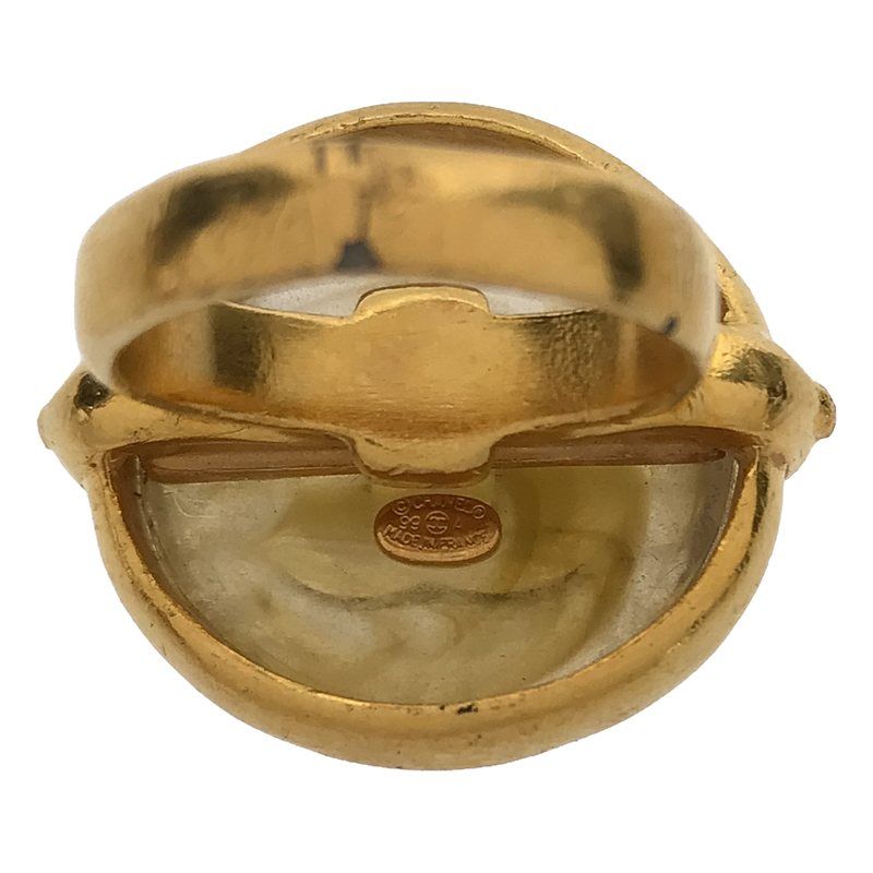 Chanel Coco Mark Gold 99 a Gripoa Candy Stone Ring — view 6